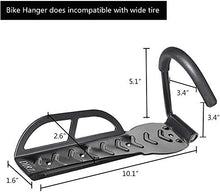 Load image into Gallery viewer, Wall Mount Bike Rack Dirza Bicycle Hanger Vertical Bike Storage System for Garage Indoor Shed - Heavy Duty Holds up to 65lbs - Easily Hang/Detach with Screws Pack of 2 Black

