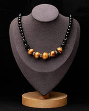 Load image into Gallery viewer, Jewever Tiger Eye and Black obsidian Crystal Necklaces for Women Energy Gemstone Healing Crystal Necklace Beads Natural Stone Mens Necklaces Unisex
