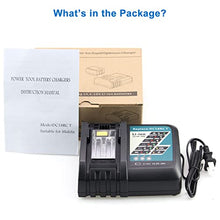 Load image into Gallery viewer, DC18RC 18V Battery Replacement Charger Compatible with Makita 14.4V-18V LXT Battery Lithium-Ion BL1815 BL1830 BL1840 BL1845 BL1850 BL1860

