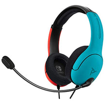 Load image into Gallery viewer, PDP Gaming LVL40 Stereo Headset with Mic for Nintendo Switch - PC, iPad, Mac, Laptop Compatible - Noise Cancelling Microphone, Lightweight, Soft Comfort On Ear Headphones - Mario Red &amp; Blue
