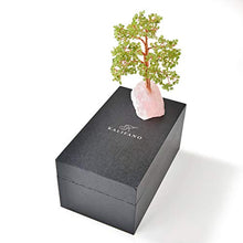 Load image into Gallery viewer, KALIFANO Premium Natural Peridot (414 Gemstone Count) Chakra Crystal Tree with Rose Quartz Base with Healing Properties - Bonsai Feng Shui Money Tree for Peace, Tranquility, and Good Luck
