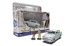 Load image into Gallery viewer, Corgi Harry Potter Flying Ford Anglia with Harry &amp; Ron from The Chamber of Secrets 1:43 Diecast Display Model CC99725, Light Blue
