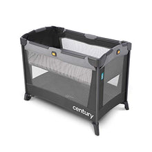 Load image into Gallery viewer, Century Travel On 2-in-1 Compact Playard with Bassinet, Playpen with Sheet Included, Metro
