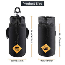 Load image into Gallery viewer, CS Force Bike Water Bottle Holder Bag, Insulated Bicycle Water Bottle Carrier, Waterproof Handlebar Cup Holder Bike Bag Drink Holder Food Snack Storage Bag for Pushchair, Mountain, Road Bikes
