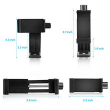 Load image into Gallery viewer, UBeesize Cell Phone Tripod Mount with Wireless Remote, Selfie Stick Monopod Head and Tripod Adapter Stand Holder Compatible with iPhone Android and All Phones
