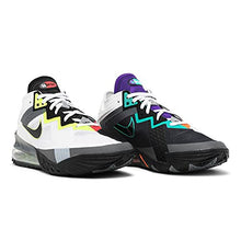 Load image into Gallery viewer, Nike Men's Lebron 18 Low CV7562-100 Shoes, White/Black-iron Grey-volt, 9
