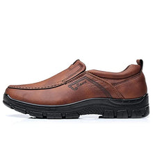 Load image into Gallery viewer, COSIDRAM Mens Loafers Slip on Shoes Casual Comfort Soft Moccasin Daily Flats Driving Walking Shoes Light Brown 10.5
