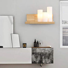 Load image into Gallery viewer, Wen long shop Solid Wood LED Wall Lamp Wall Light Bedside Wall Light Aisle Corridor Balcony Light, Sconces Lamps for The Living Room Bedroom
