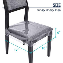 Load image into Gallery viewer, Zipcase 2 Pack Stain, Water and Kitty Scratch Resistant Dinning Chair Covers/Slipcovers Chair Protector Waterproof PVC 18x17 inches with Adjustable Belt Strap, Set of 2
