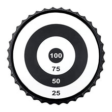 Load image into Gallery viewer, True Bullseye Magnetic Bottle Cap Target, Built-In Kickstand Tabletop Drinking Game for Adults, Tailgating, Black
