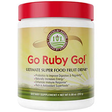 Load image into Gallery viewer, GO Ruby GO! - Nutritional Red Superfood Powder Juice, Loaded with 42 Plant-Based Antioxidants &amp; Fruit Extracts, Effective Probiotics, Fortifying &amp; Healthy Superior Energy, Better Immunity &amp; Digestion
