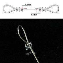 Load image into Gallery viewer, DYWISHKEY Pack of 20, 1/8 Inch M3 Stainless Steel Wire Rope Cable Clip Clamp
