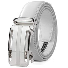 Load image into Gallery viewer, CLUBBELTS - Men's Genuine Leather Ratchet Adjustable Belt with Automatic Buckle, 1.4" Wide, for Men’s Dress Casual Belt
