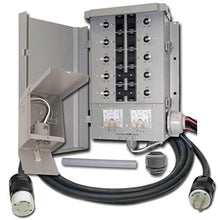 Load image into Gallery viewer, Connecticut Electric EGS107501G2KIT EmerGen EGS107501G2 10 Circuit Manual Transfer Switch Kit, Portable Generator for Emergency Use
