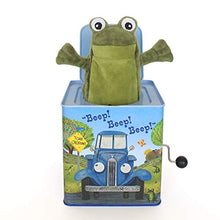 Load image into Gallery viewer, YOTTOY Contemporary Collection | Little Blue Truck Jack-in-The-Box Infant Plush Toy with Music
