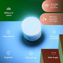 Load image into Gallery viewer, LIFX Clean, A19 1100 lumens, Full Color with Antibacterial HEV, Wi-Fi Smart LED Light Bulb, No Bridge Required, Works with Alexa, Hey Google, HomeKit and Siri.
