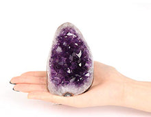Load image into Gallery viewer, JIC Gem Natural Class 1 Polished Deep Purple Uruguay Amethyst Crystal Cluster Home Decor: 1-2 Lb
