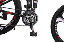 Load image into Gallery viewer, LOOCHO 21 Speed Foldable Mountain Bike 26 Inches 3-Spoke Wheel Dual Suspension Dual Disc Brake MTB Tire Bicycle
