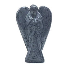 Load image into Gallery viewer, Nelson Creations, LLC Hematite Hand-Carved Natural Gemstone Crystal Healing Angel Figurine Statue, 2 Inch
