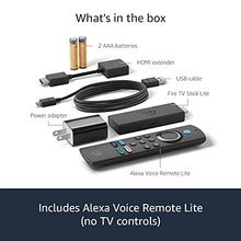 Load image into Gallery viewer, Fire TV Stick Lite with latest Alexa Voice Remote Lite (no TV controls), HD streaming device
