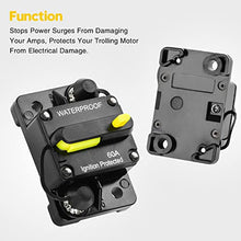 Load image into Gallery viewer, 60 Amp Circuit Breaker, Huazu Inline Fuse Inverter with Manual Reset for Car Audio RV ATV Marine Boat Truck Trolling Motors 12V- 48V DC Water Proof (Surface Mount-60A)
