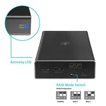 Load image into Gallery viewer, Vantec Nexstar GX USB 3.0 Dual 2.5" SATA SSD/HDD RAID Enclosure, Black (NST-272S3-BK)
