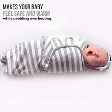 Load image into Gallery viewer, Swaddle Blanket, Baby Swaddle Wrap for Infant (0-3 Month), Adjustable Newborn Swaddle Set, 3-Pack Soft Organic Cotton, Grey
