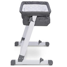 Load image into Gallery viewer, Simmons Kids By The Bed City Sleeper Bassinet - Adjustable Height Portable Crib with Wheels &amp; Airflow Mesh, Grey Tweed
