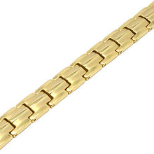 Load image into Gallery viewer, MagnetRX® Women's Ultra Strength Magnetic Therapy Bracelet - Arthritis Pain Relief &amp; Carpal Tunnel Titanium Magnetic Bracelets for Women - Adjustable Length with Sizing Tool (Gold)
