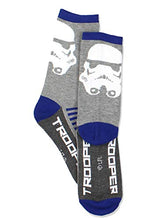 Load image into Gallery viewer, Star Wars Toddler Boys 3 pack Socks (Shoe: 7-10 (Sock: 4-6), Grey/Multi Crew)
