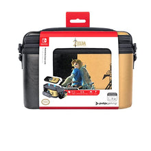 Load image into Gallery viewer, PDP Gaming Officially Licensed Switch Pull-N-Go Travel Case - Zelda Breath of the WIld - Semi-Hardshell Protection - Protective PU Leather - Holds 14 Games - Works with Switch OLED &amp; Lite
