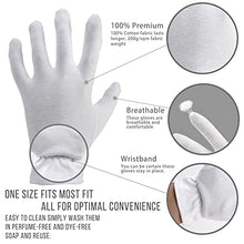 Load image into Gallery viewer, Regular Size Premium Cotton Gloves &amp; 2 Jars of Hemp Oil Cream 8oz
