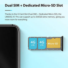 Load image into Gallery viewer, UMIDIGI A7 Pro Unlocked Cell Phones(4GB+64GB) 6.3" FHD+ Full Screen, 4150mAh High Capacity Battery Smartphone with 16MP AI Quad Camera, Android 10 and Dual 4G Volte(Cosmic Black).
