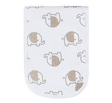 Load image into Gallery viewer, Gerber unisex baby 3-pack Terry Burp Cloth bibs, Elephant, 18 x 6.25 US
