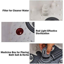 Load image into Gallery viewer, Giantex Foot Spa Bath Massager w/Heat, Water Shower Adjustable in Angles, Motorized Shiatsu Massage Balls &amp; 2 Maize Rollers, Time &amp; Temper Control, LED Display, Home Pedicure Foot Bath Tub, Grey
