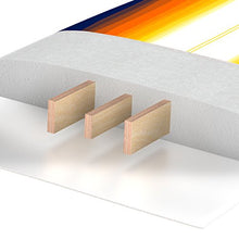 Load image into Gallery viewer, Wavestorm 8' Surfboard, Sunburst Graphic
