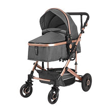 Load image into Gallery viewer, Reversible Convertible Baby Strollers for Infant - High Landscape Bassinet Pushchair 2-in-1 Newborn Pushchair (Gray)
