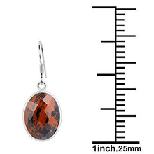 Load image into Gallery viewer, Orchid Jewelry 13 Ct Red Mahagony Obsidian 925 Sterling Silver Dangle Birthday Gifts For Women
