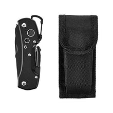 Load image into Gallery viewer, Amazon Basics 15-in-1 Stainless Steel Multitool Pocket Knife Safety Lock with Nylon Sheath
