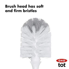 Load image into Gallery viewer, OXO Tot Bottle Brush with Nipple Cleaner and Stand, Gray
