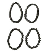 Load image into Gallery viewer, Acupress 4pcs/Set Hematite Powerful Magnetic Therapy Bracelets
