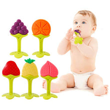 Load image into Gallery viewer, NASHRIO Baby Teething Toys 5 Pack - Silicone BPA Free Natural Organic Freezer Safe Teethers for Newborn Infant, Soft &amp; Textured - Babies Shower Gift
