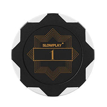 Load image into Gallery viewer, SLOWPLAY Nash Clay Poker Chips, 14 Grams Heavyweight Clay Composite, 40mm Large Chips in Bulk, Pack of 50 with Denomination of 1
