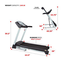 Load image into Gallery viewer, Sunny Health &amp; Fitness SF-T7515 Smart Treadmill with Auto Incline, Speakers, Bluetooth, LCD and Pulse Monitor, Phone Function, 250 LB Max Weight
