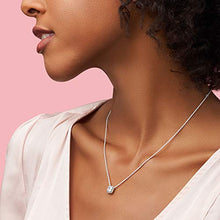 Load image into Gallery viewer, Pandora Jewelry Square Sparkle Halo Cubic Zirconia Necklace in Sterling Silver, 17.7"
