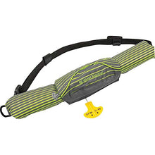 Load image into Gallery viewer, Mad Dog Products Onyx M-16 Manual Inflatable Belt Pack Made for West Marine - Grey/Neon Stripes

