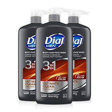 Load image into Gallery viewer, Dial Men 3 in1 Body, Hair and Face Wash, Ultimate Clean, 23 fl oz (Pack of 3)
