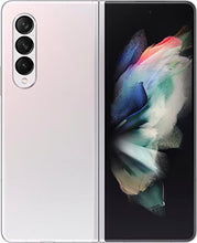 Load image into Gallery viewer, SAMSUNG Galaxy Z Fold 3 5G Factory Unlocked Android Cell Phone US Version Smartphone Tablet 2-in-1 Foldable Dual Screen Under Display Camera 256GB Storage, Phantom Silver (Renewed)
