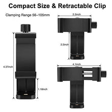 Load image into Gallery viewer, Fufly Phone Tripod, Adjustable Tripod for Phone &amp; Camera, 54in Travel Video Tripod Phone Stand with Bluetooth Remote &amp; Smartphone Holder Fit iPhone Xs/Xr/Xs Max/X/8/Galaxy/Huawei/Samsung/GoPro Camera
