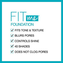 Load image into Gallery viewer, Maybelline New York Fit Me Matte + Poreless Liquid Foundation, Pouch Format, 312 Golden, 1.3 Ounce
